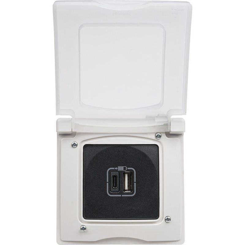 Рамка 1-м Etika IP44 с защ. крышкой бел. IEK 672550