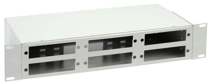 Кросс оптический распред. 2U до 48 портов (без планок под 8п-6шт) ITK FOBX48-2U-000