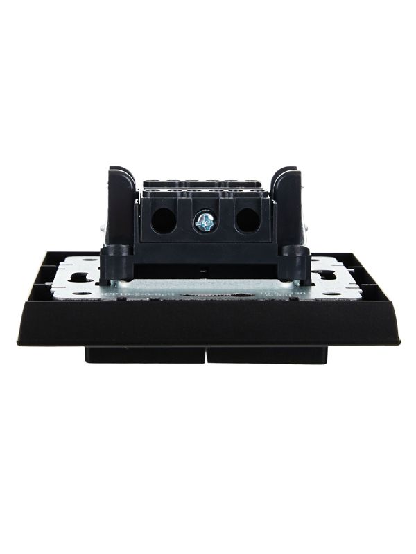 Выключатель 2-кл. СП BRITE ВСР10-2-0-БрЧ 10А в сборе черн. IEK BR-V20-0-10-K02-F