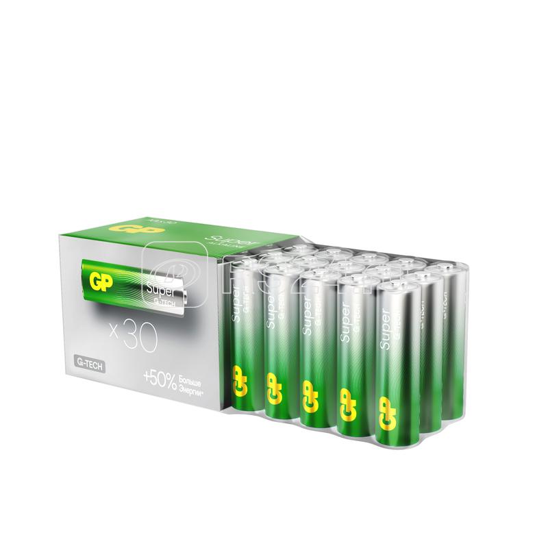 Элемент питания алкалиновый AA/LR6 1.5В Super Alkaline (уп.30шт) GP 1209