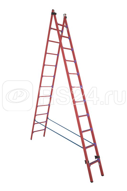 Лестница-стремянка диэлектрическая ССД-У 2х11 универс. двухсекционная Антиток Д266491