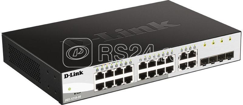 Коммутатор настраиваемый DGS-1210-20 DGS-1210-20/F1A 16G D-Link 1221274