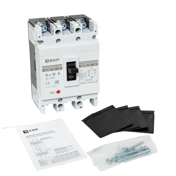 Выключатель автоматический 3п 100/25А 35кА ВА-99М PROxima EKF mccb99-100-25m