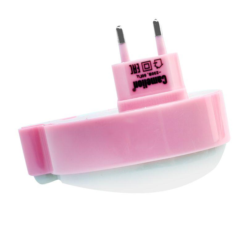 Светильник светодиодный NL-183 "Кит розовый" 220В ночник с выкл. Camelion 12905