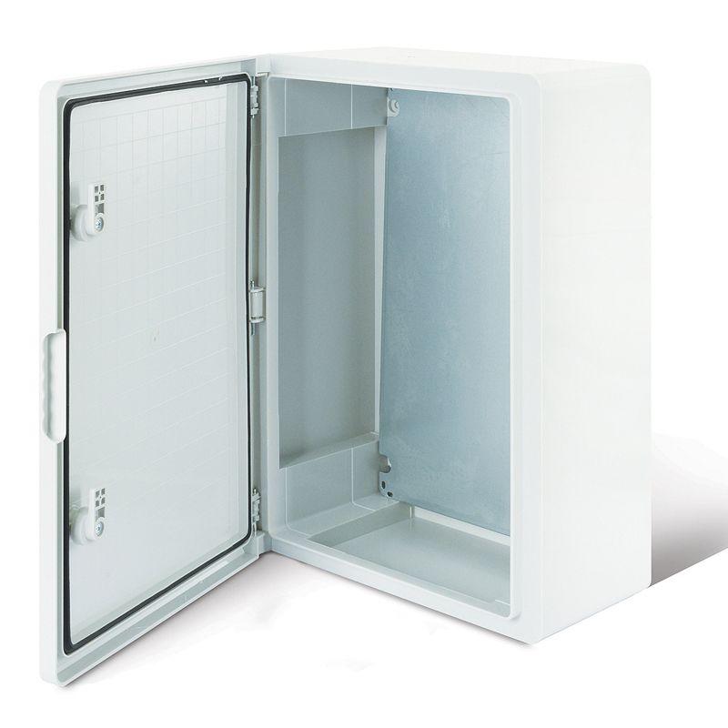 Корпус пластиковый ЩМПп 400х300х220 ABS УХЛ1 IP65 с монтажной панелью Rexant 11-0403