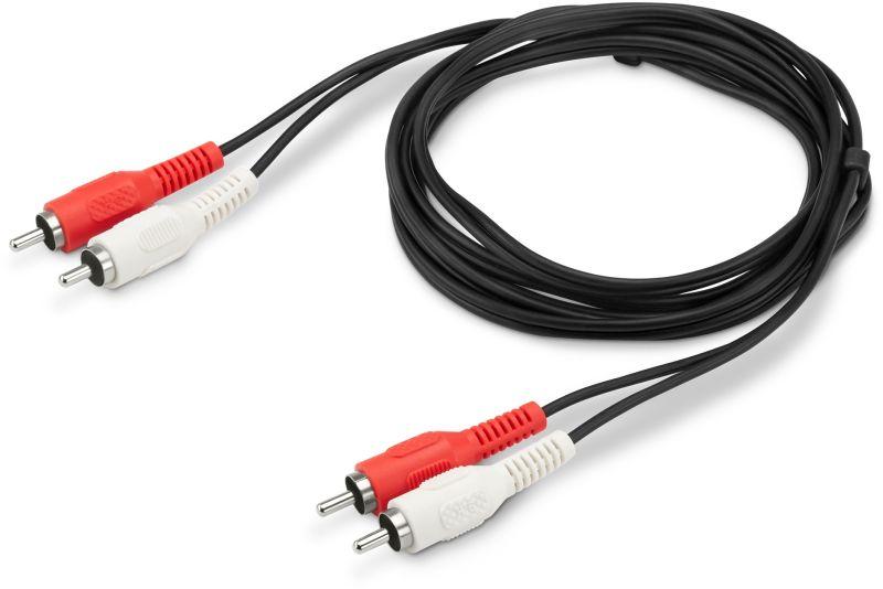 Кабель соединительный аудио 2хRCA (m)/2хRCA (m) 1.5м. черн. (BAAC024-1.5) BURO 817197