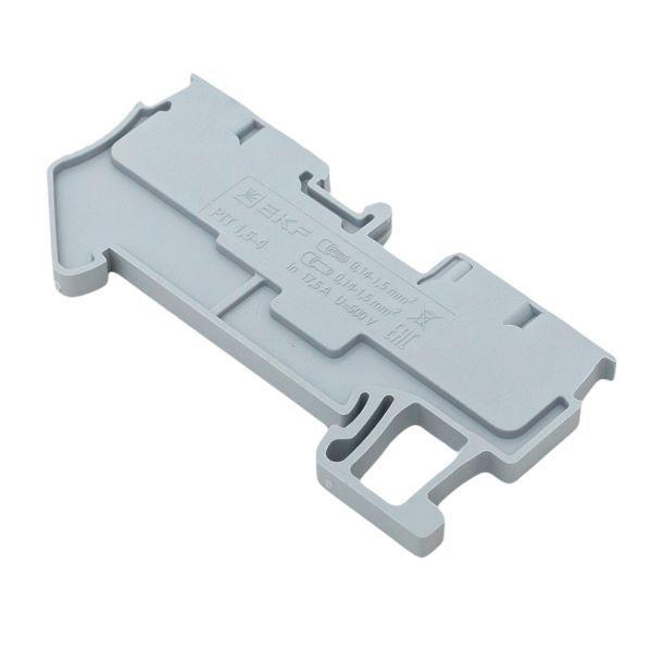 Колодка клеммная пружинная 1.5 Push-in 4 вывода сер. EKF PIT-1.5-4