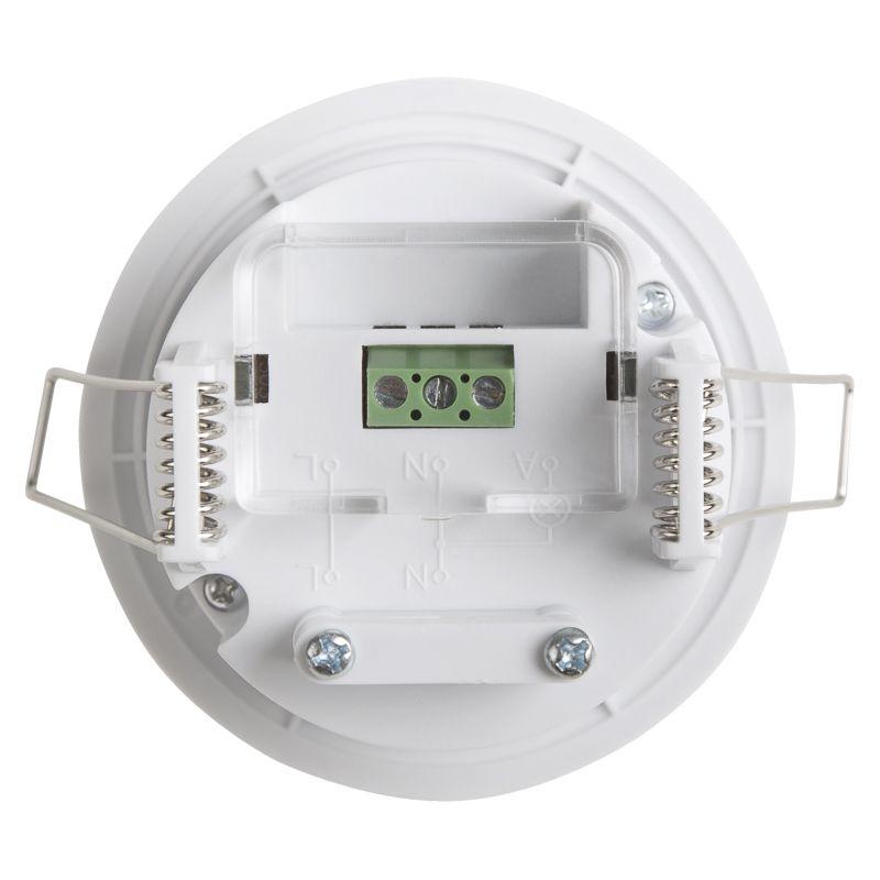 Датчик движения точечный микроволновой ДДТМ 01 360град. 1200Вт 3-2000Лк 1-80м 10-720сек Rexant 11-9219