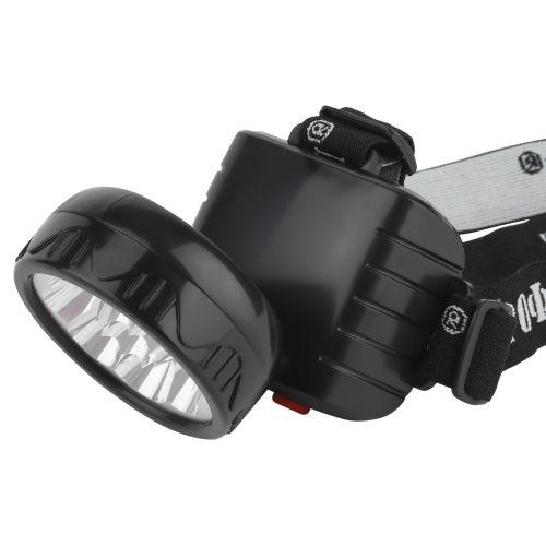 Фонарь аккумуляторный налобный TG9 9LED аккум. 4В 0.9А.ч ЗУ 220В (картон. упак.) Трофи C0045557