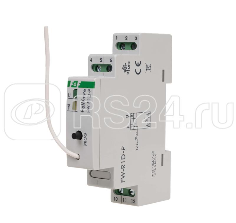 Система модульная FW-R1D-P (одноканальное многофункциональное реле локальное и удаленное управление до 32 радио передатчиков 1 модуль монтаж на DIN-рейку 85-265В AC/DC 8А 1NO IP20) F&F EA14.002.021