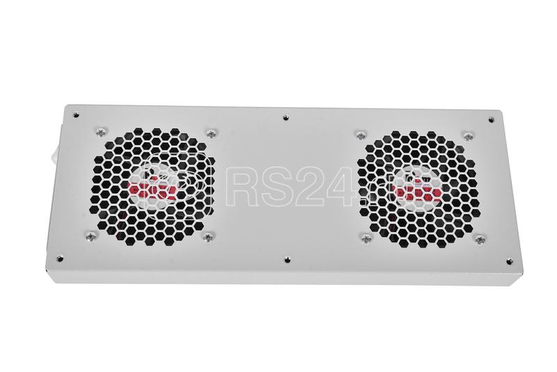 Модуль вентиляторный R-FAN-2TJ-36V-48V 2 вентилятора с термостатом сер. Rem 1500760