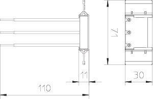 Устройство защиты от импульсных перенапр. УЗИП с держателем для силовых сетей 1+NPE (Класс III) 255В USM-A-4 OBO 5092472