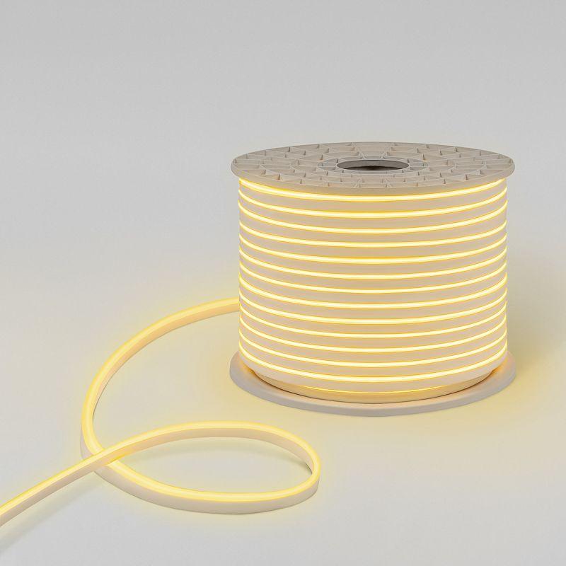 Шнур светодиодный гибкий неон LED SMD 8х16мм 120LED/м теп. бел. (уп.100м) Neon-Night 131-046