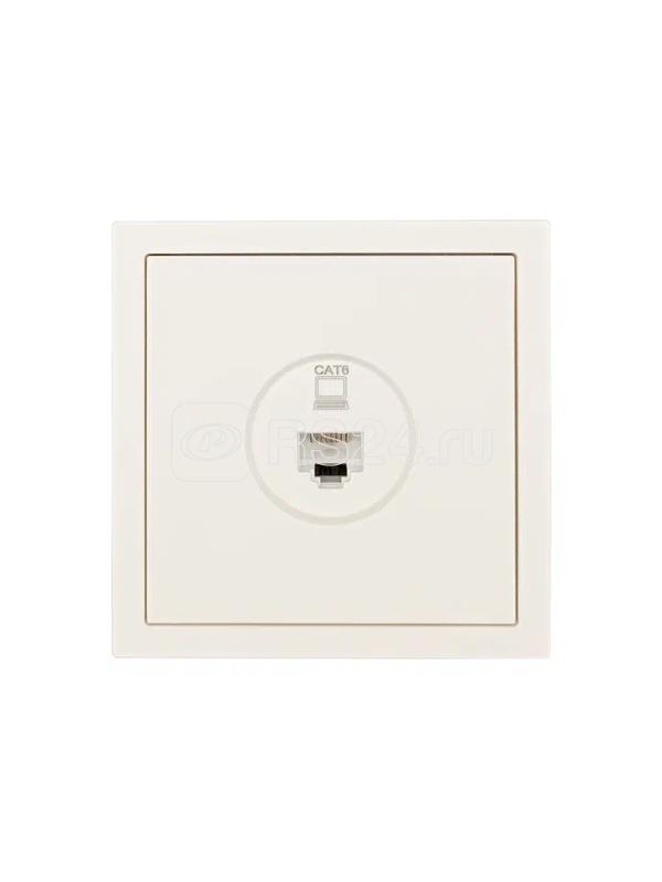 Розетка компьютерная 1-мест. СП ZIMA IP20 слон. кость LEZARD 704-9088-140