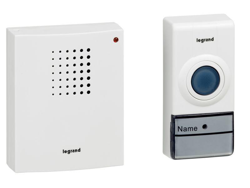 Комплект беспроводного звонка "Стандарт" 32 рингтон. дальн. 50м бел. Leg 094251