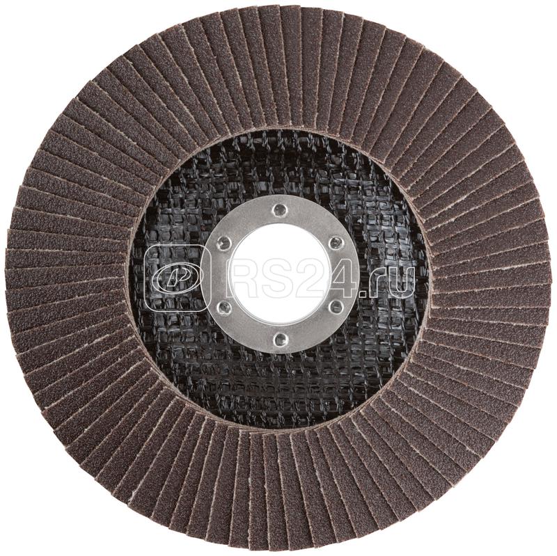 Круг лепестковый торцевой кальцинированный 125мм Р 100 FIT 39955