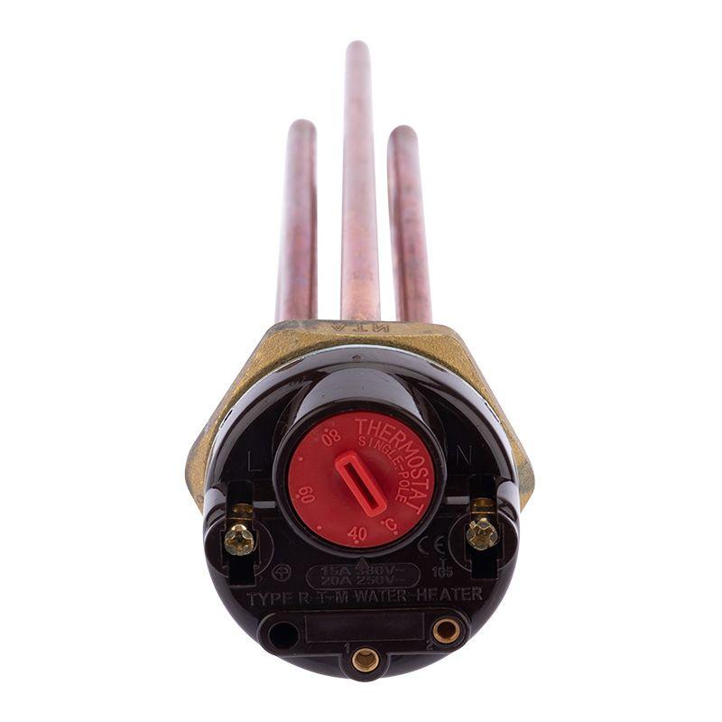 Элемент нагревательный для бойлера ТЭН RCT 1.5кВт термостат 15А Rexant 70-0354