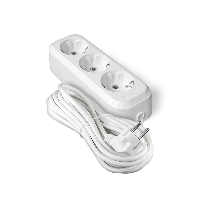 Удлинитель 3х7м с заземл. 10А IP20 Е-303 ПВС 3х1 АБС-пластик UNIVersal 9631979