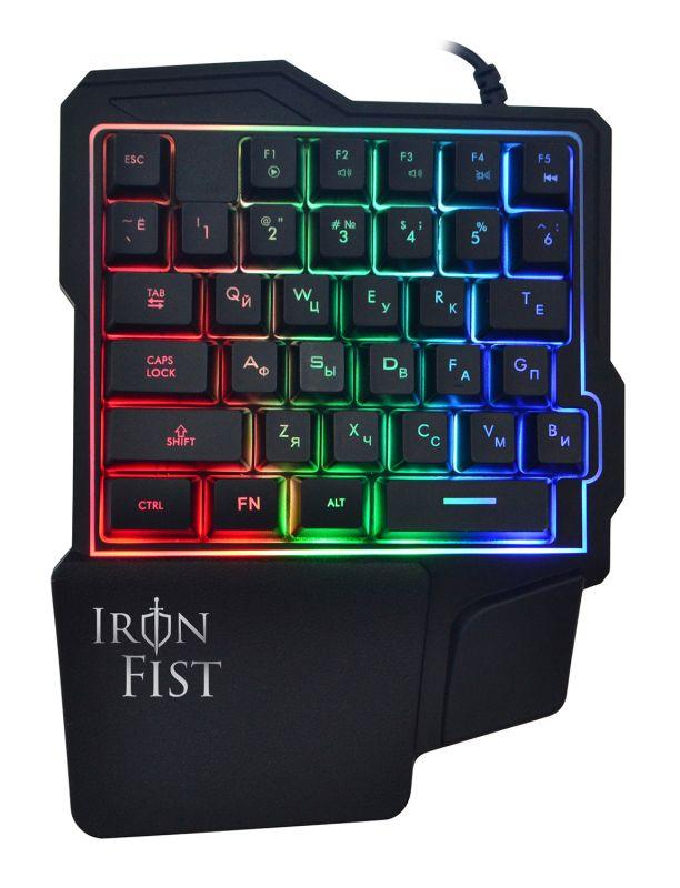 Блок игровой 701G IRON FIST черн. USB for gamer LED подставка для запястий SW-GK116 ОКЛИК 1196590