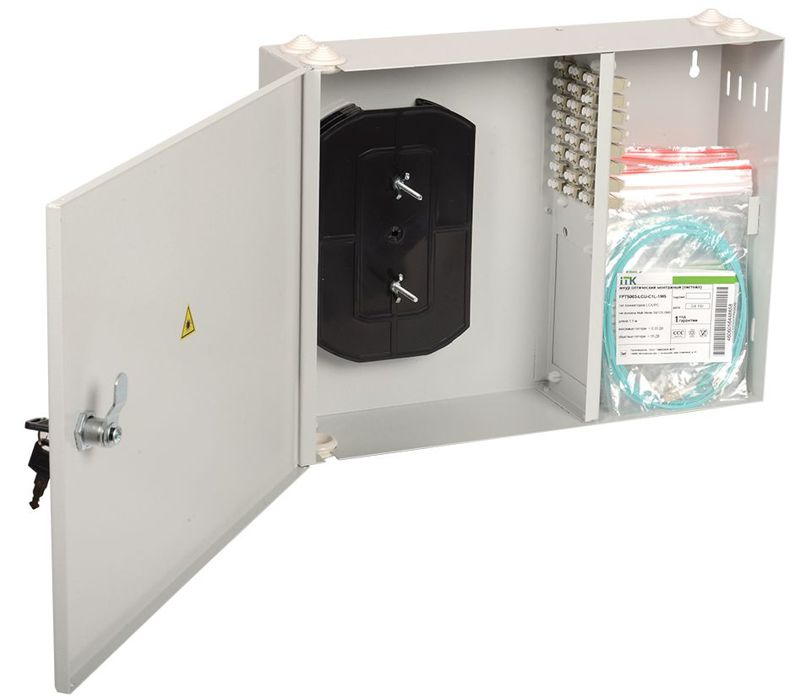 Кросс укомплектованный настенный SC (duplex) 12 портов (OM2) ITK FOBX24-N-12SCUD50