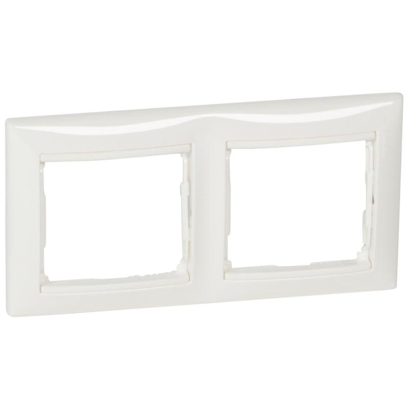 Рамка 2-м Valena горизонт. бел. IEK 774452