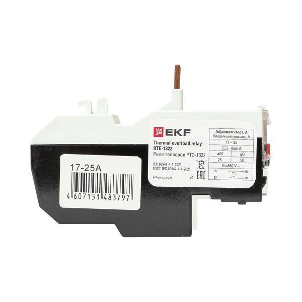 Реле тепл. РТЭ 1322 17-25А EKF rel-1322-17-25