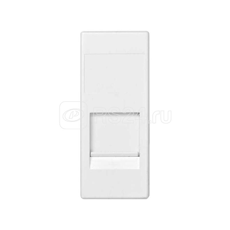 Адаптер на 1 RJ45(12) коннектор 75528; 75540; 75541; 75544-39 узкий защ. шторки Simon82 Centralizations бел. 82585-60