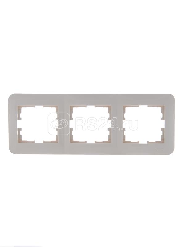 Рамка 3-м Karina Life горизонт. крем. LEZARD 708-0300-148