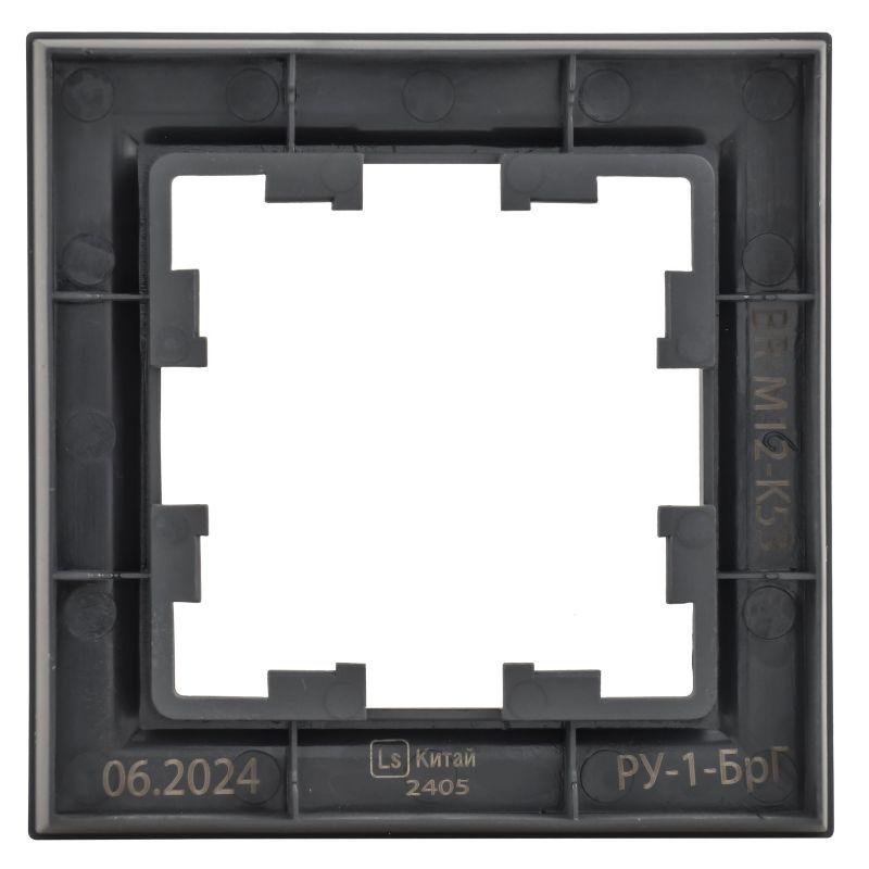 Рамка 1-м BRITE РУ-1-БрГ графит IEK BR-M12-K53