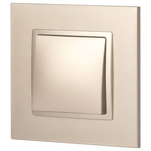 Кнопка 10АХ-250В Elegance шампань 14-1111-04 ЭРА Б0047865