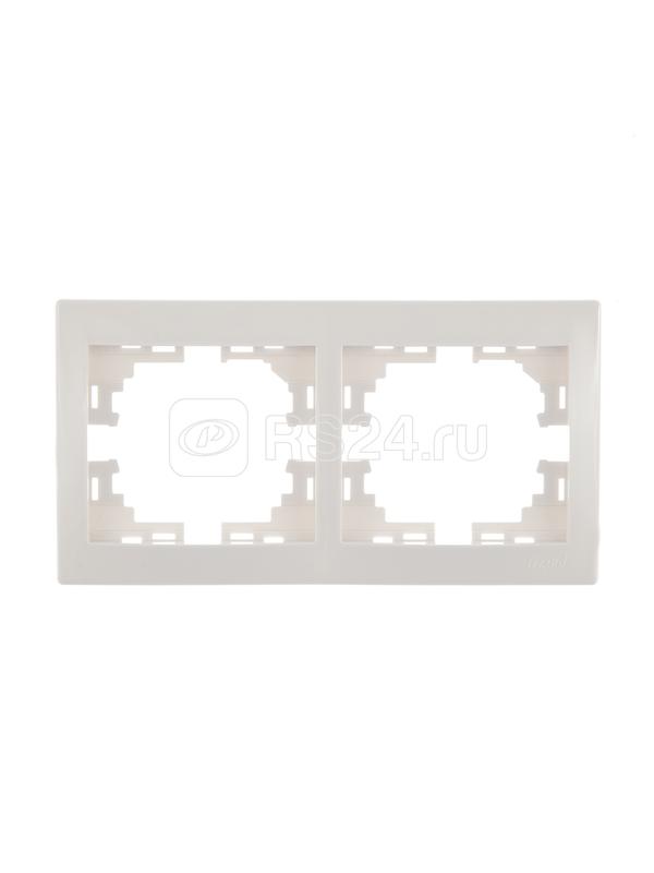Рамка 2-м Mira горизонт. бел. LEZARD 701-0200-147