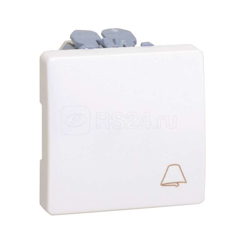 Механизм кнопки клавишной СП "звонок" Simon27 2мод. 10AX 250В бел. 27150-65