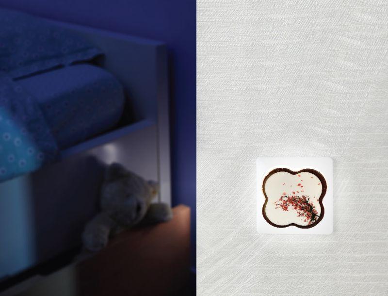 Светильник светодиодный NL-236 "Рисунок" 220В ночник с выкл. бел. Camelion 13811