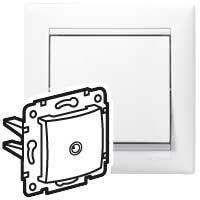 Розетка телевизионная TV СП Valena 2400МГц механизм бел. (DIY-упак.) IEK 694284