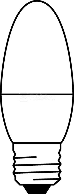 Лампа светодиодная LED Value LVCLB75 10SW/840 10Вт свеча матовая E27 230В 10х1 RU OSRAM 4058075579569