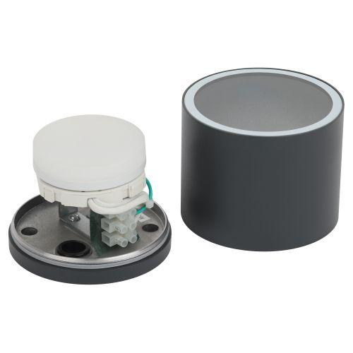 Светильник WL40 GR GX53 IP54 настенно-потолочный спот сер. Эра Б0054416