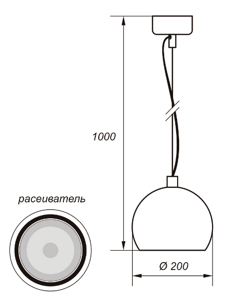Светильник THD18-07-C-02 (W) бел. NLCO 400333