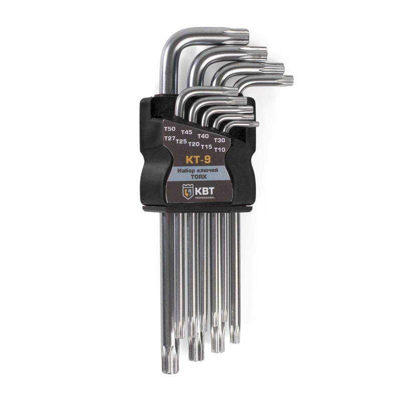 Набор ключей TORX КТ-9 (Т10-Т50) КВТ 79202