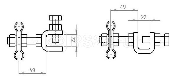 Струбцина шлейфовая СШ(У)-11/18 БЭК ЦБ-00006490