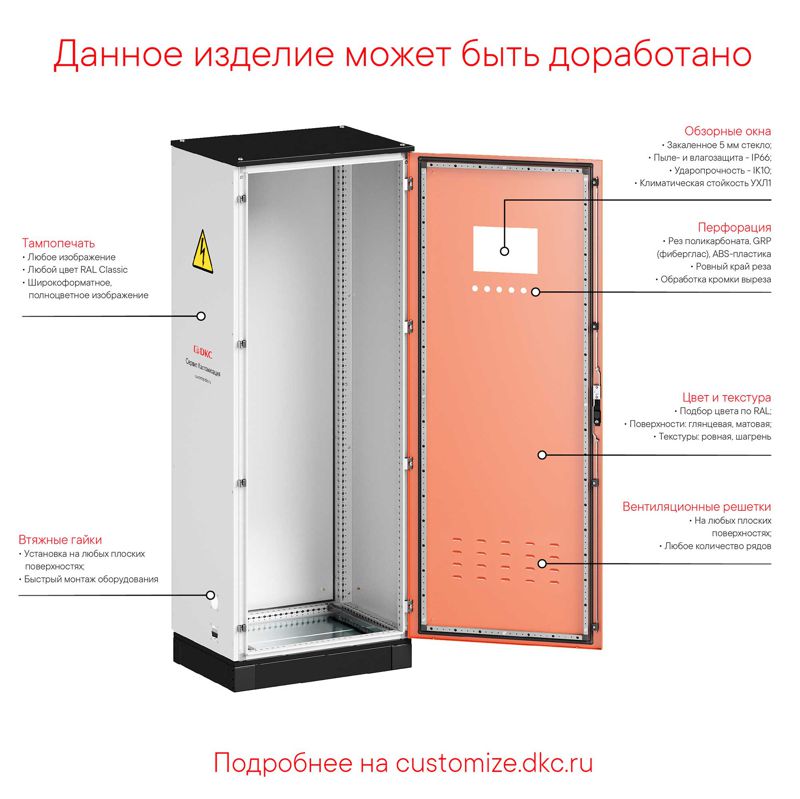 Стойка вертикальная для шкафов nCQE высотой 2000мм RAL7035 (уп.4шт) DKC R5NKMN20
