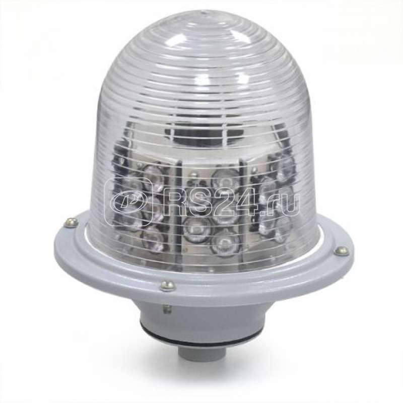Светильник светодиодный ЗОСИ-СД проблесковый тип В средней интенсивности 2000кд красн. Световод ЗГ.001.01