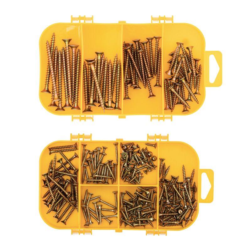 Набор саморезов для ДСП 255шт пластик. коробка Kranz KR-01-3101-05