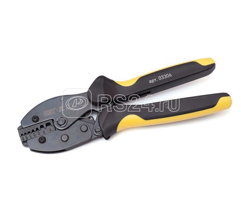 Пресс-клещи для опрессовка изолир. втул. наконечн. (трапеция) 2х0.5-2х6.0кв.мм SHTOK 03306