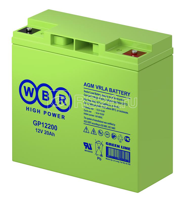 Аккумулятор 12В 20А.ч WBR GP12200 WBR