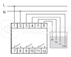 Реле уровня PZ-831 (трехуровневый независимый контроль по каждому уровню монтаж на DIN-рейке 35мм 230В AC 3х8А 3НО IP20) F&F EA08.001.004