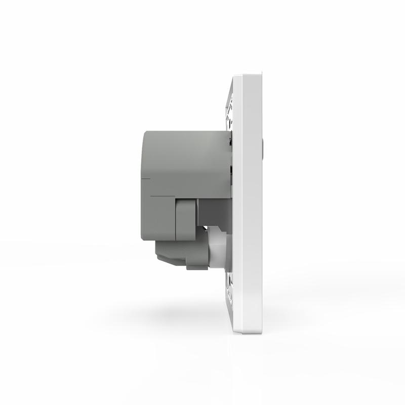 Розетка 1-м СП Pixel IP20 с заземл. с 2-мя заряд. устр. USB тип A+A механизм бел. TOKOV ELECTRIC TKE-PX-R1U2A-C01