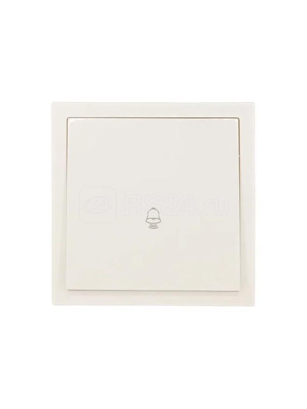 Кнопка звонка СП ZIMA IP20 безвинт. зажим слон. кость LEZARD 704-9088-103QC