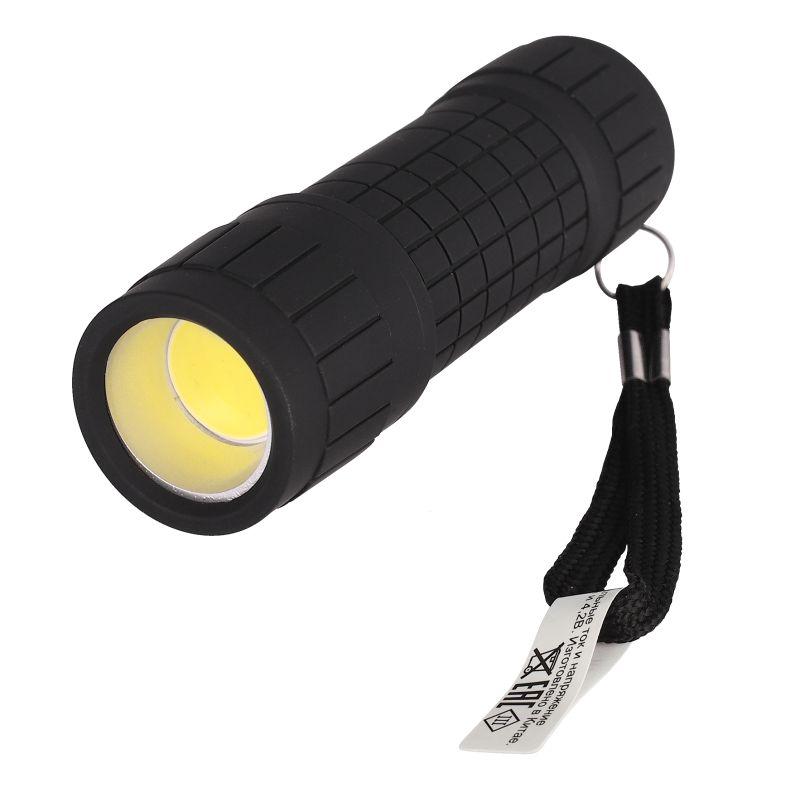 Фонарь LED16011 3хR03 COB LED 3Вт пластик. черн. (блист.-пакет) Ultraflash 14773