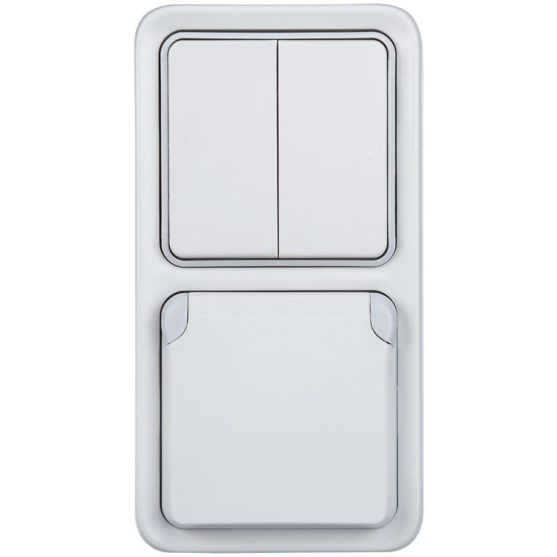 Коробка установочная ОП 2-м PLEXO верт. бел. Leg 069691