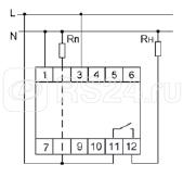 Реле тока PR-615 (4-30А сквозной канал монтаж на DIN-рейке 35мм 230В AC 16А 1НО IP20) F&F EA03.003.006